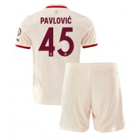 Maglie da calcio Bayern Munich Aleksandar Pavlovic #45 Terza Maglia Bambino 2024-25 Manica Corta (+ Pantaloni corti)